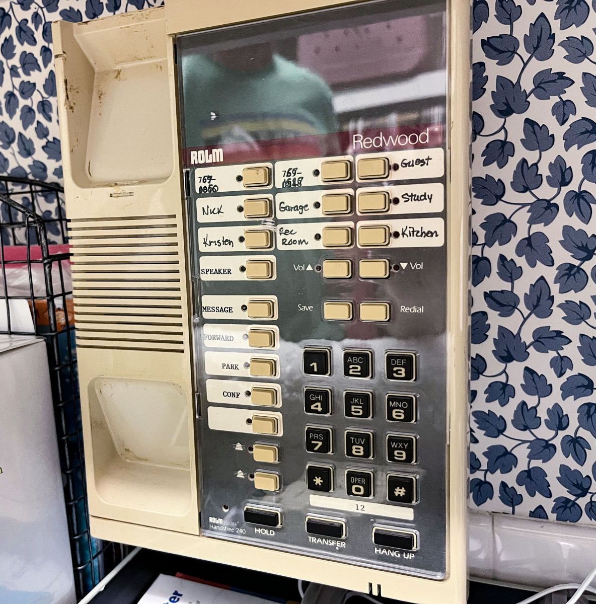 A phone in Nick Saban’s old house in Baton Rouge.